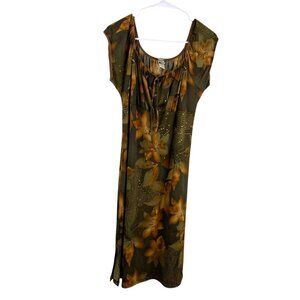 Dori Dress Women's Babydoll Empire Waist Multicolor XL Floral Forest Fairy Boho